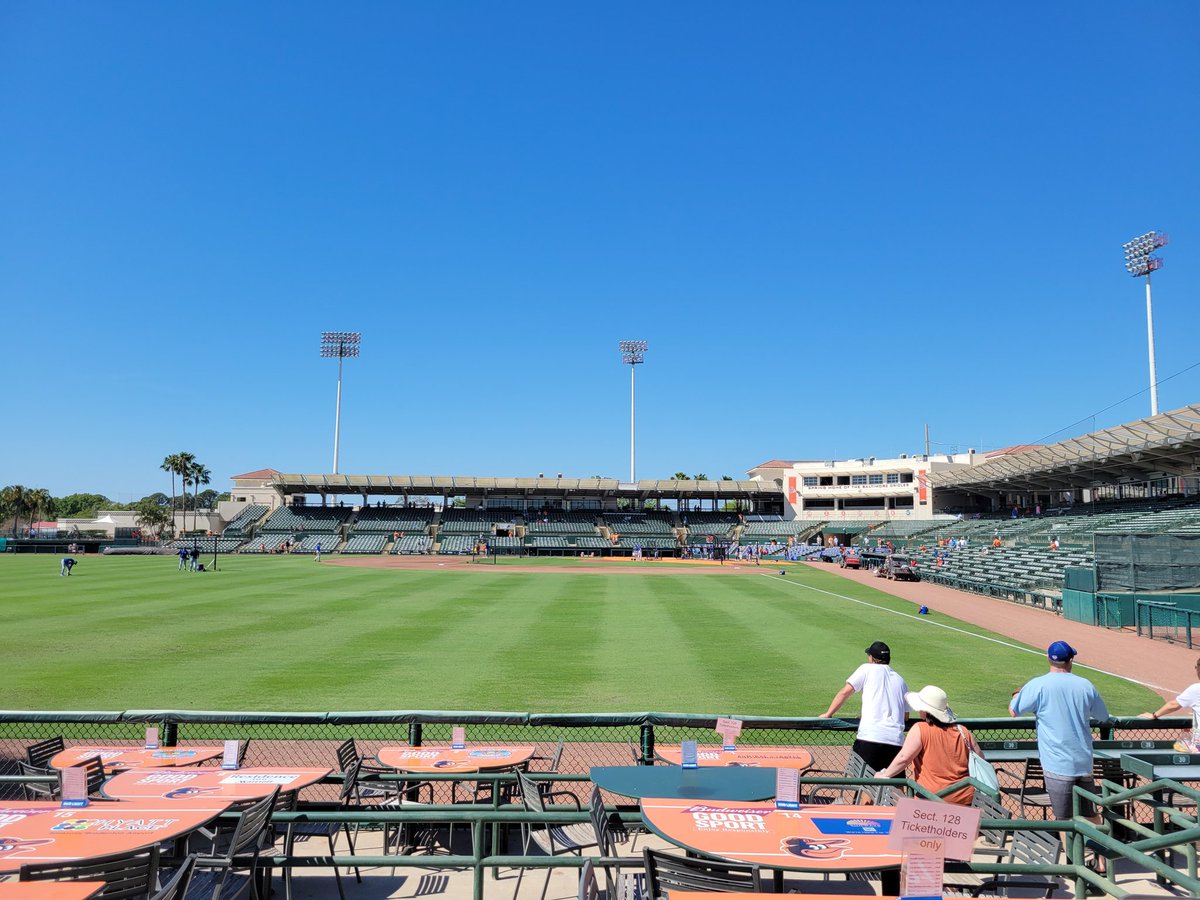 Hootius's tweet photo. @BlueJays Snuck in my yearly hookie day to catch a spring training game. I was heartbroken to lose that no hitter in the bottom of the 9th. Go Jays! https://t.co/YS5tiMKaG7