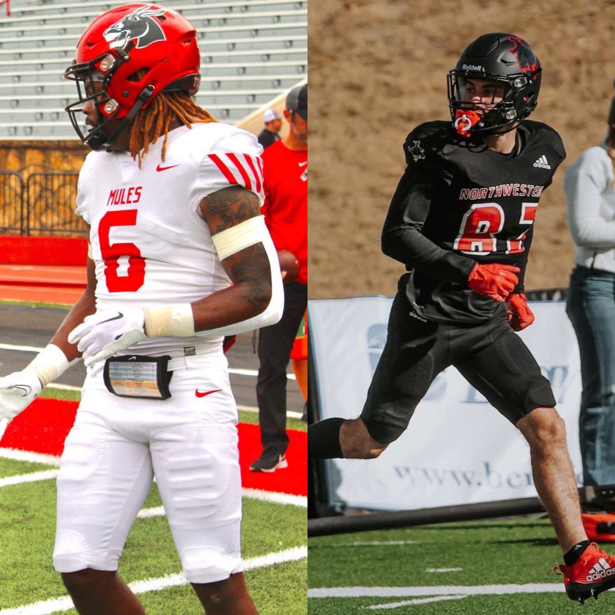 Jersey Madness
First Round

<a href="/UCMFootballTeam/">Mules Football</a> vs <a href="/nwosufootball/">Ranger Football</a> 

Who has the best uniforms?

Voting opened on Instagram &amp; Twitter