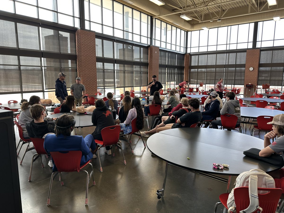 Thank you to the staff at Eastern Oklahoma County Technology Center for coming to LHS today and conducting CPR training for our Seniors. We are grateful for our partnership with <a href="/eoctech/">eoctech</a>