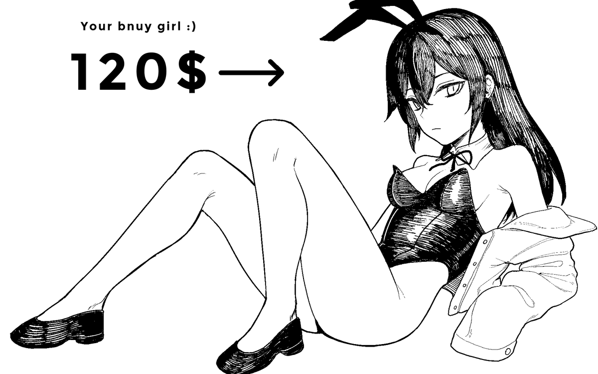 Hello, I want to draw bnuy girls for money. Any interests are appreciated 🐰