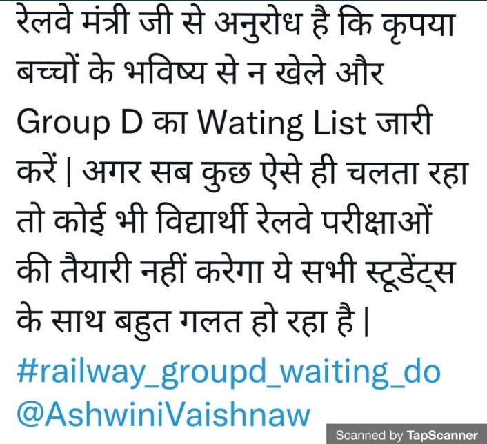 NATAWARLAL9's tweet photo. #railway_level1_waiting_do 
@AshwiniVaishnaw 
@RailMinIndia 
@PMOIndia 
@RahulGandhi 
@NidhiTanejaa 
@HansrajMeena 
Clarification of reservation rule
Waiting 1:1.5 https://t.co/k5X3RxJh8V