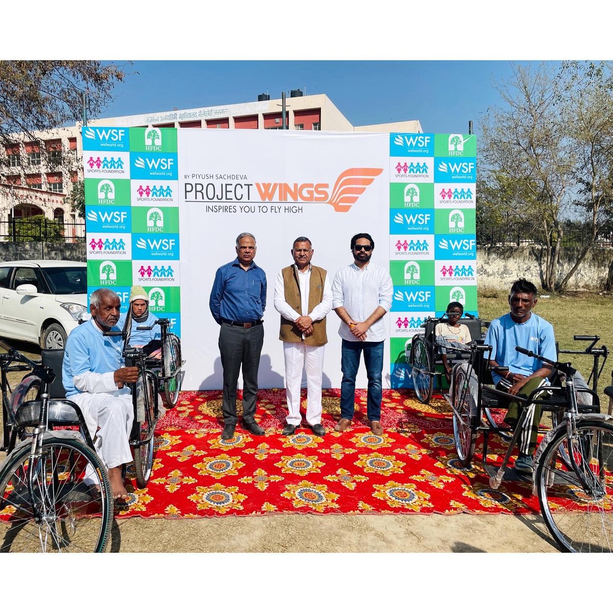 WSFworld's tweet photo. To help our nation’s dreamers overcome the logistical difficulties standing in the way of their dreams, WSF launched #ProjectWINGS by @piyushsachdeva_ *(INSPIRE YOU TO FLY HIGH)* with a vision to provide equipment aid and support to these citizens of our nation. https://t.co/IVjKUiVGSX
