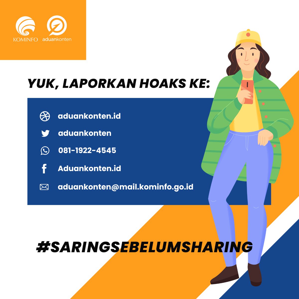 Hai Sobatkom! Jangan lupa untuk selalu lakukan #CekFakta saat mendapat informasi dari internet. 

Kali ini Mimin akan membagikan hasil #CekFakta dari dua disinformasi yang berkaitan dengan tes swab Covid-19 dan vaksinasi Covid-19. Baca selengkapnya di bawah ya!

#Aduankonten