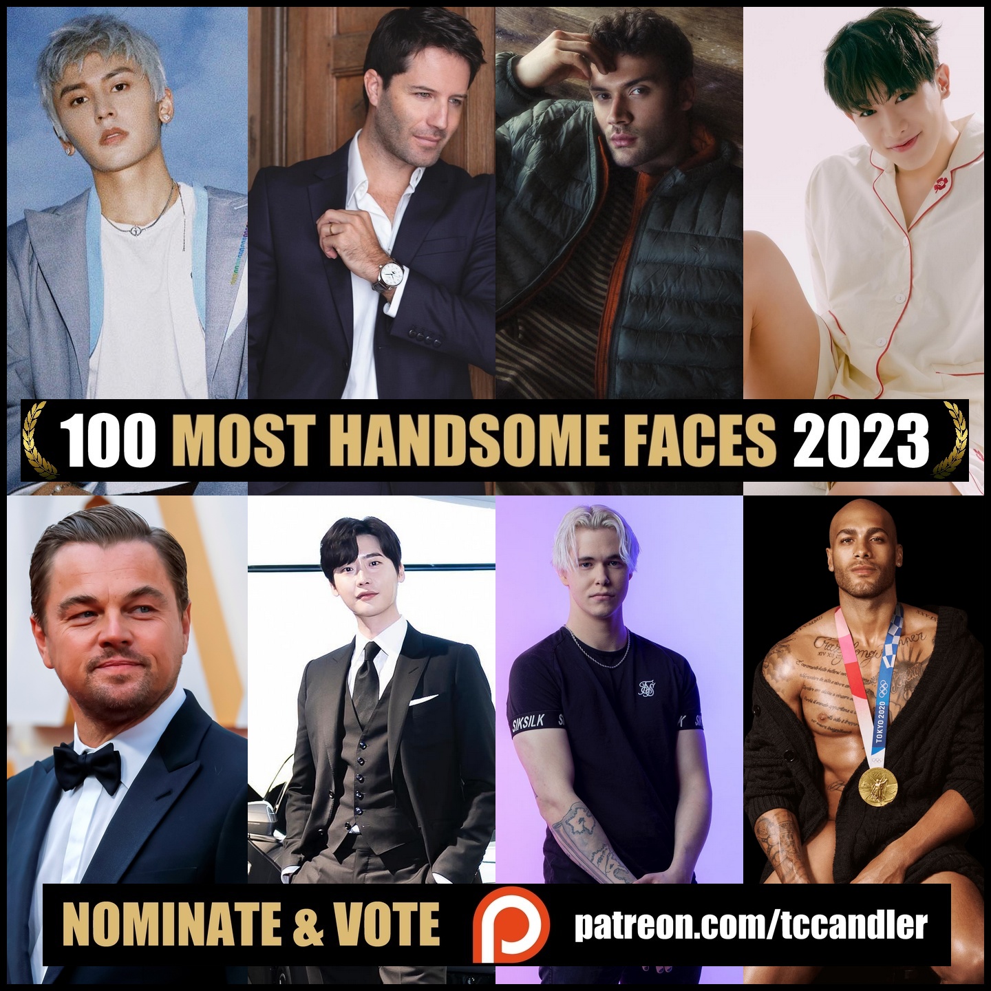 TC Candler on Twitter "Nominations for The 100 Most Handsome Faces of 2023. Congratulations to