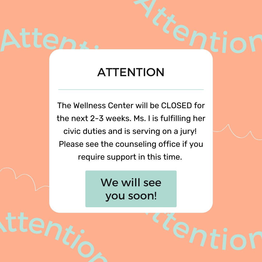 Hughes Middle School Wellness Center tweet media