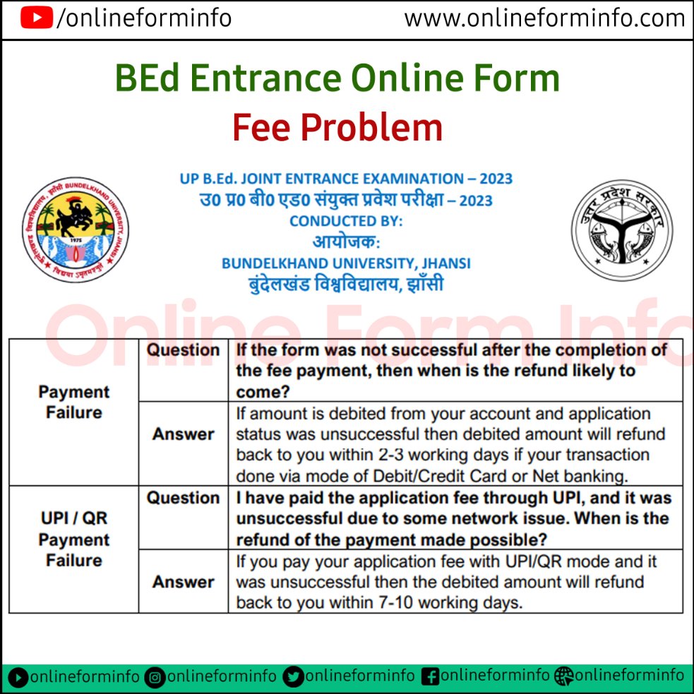 onlineforminfo's tweet image. #BEdEntrance
#FeeProblem
#ServerError
#Solution
