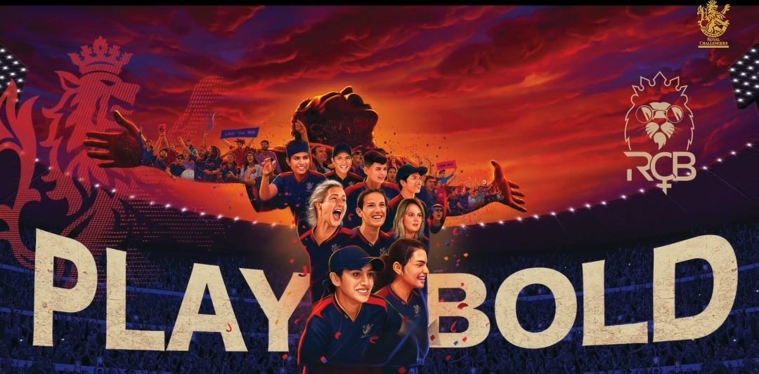 The poster of RCB for the WPL 2023.