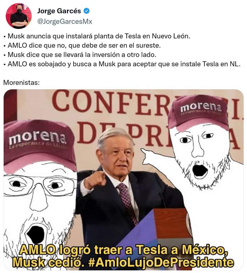 SenorFinis's tweet photo. @Claudiashein @lopezobrador_ Jajajaja chingas a tu madre https://t.co/HZThmWO4d3