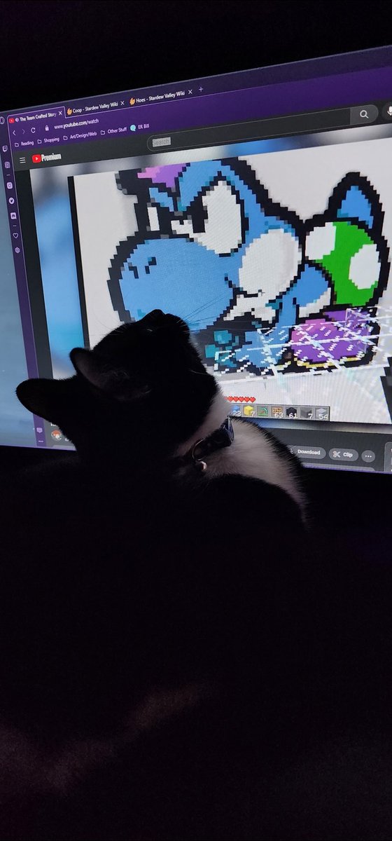 liminalterror's tweet image. #WizardWednesday !! Watching Minecraft video :o)