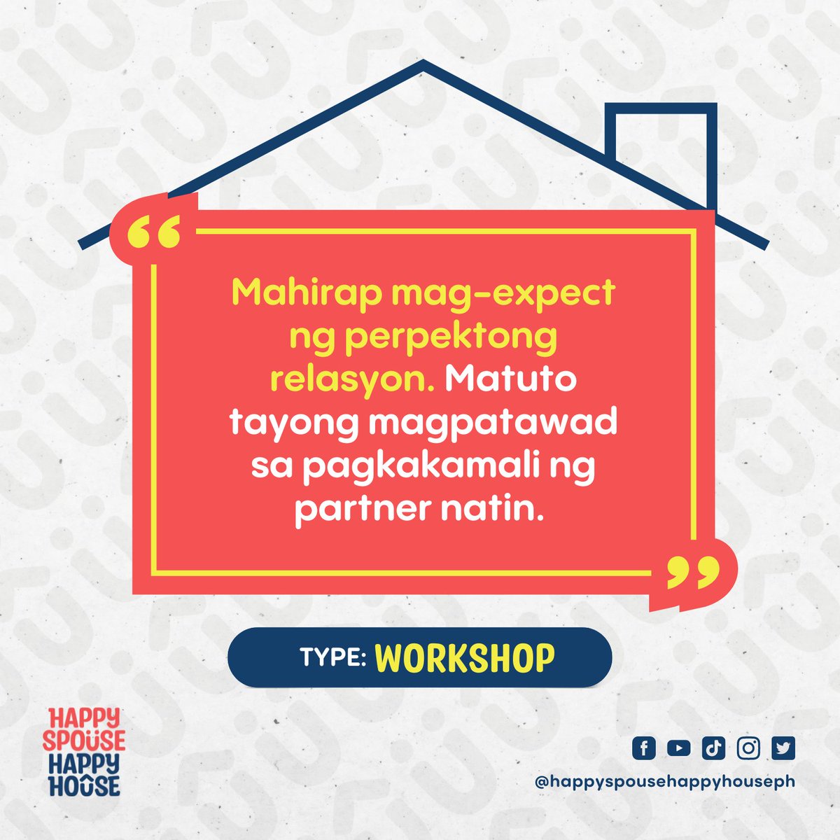 happyspouseph's tweet image. Mahirap magpatawad. Mahirap maniwala. Pero kailangan natin subukan at magtulungan para mabalik ang nawalang tiwala.

#noperfectrelationship #learntoforgive #bawatpamilyamaypagasa