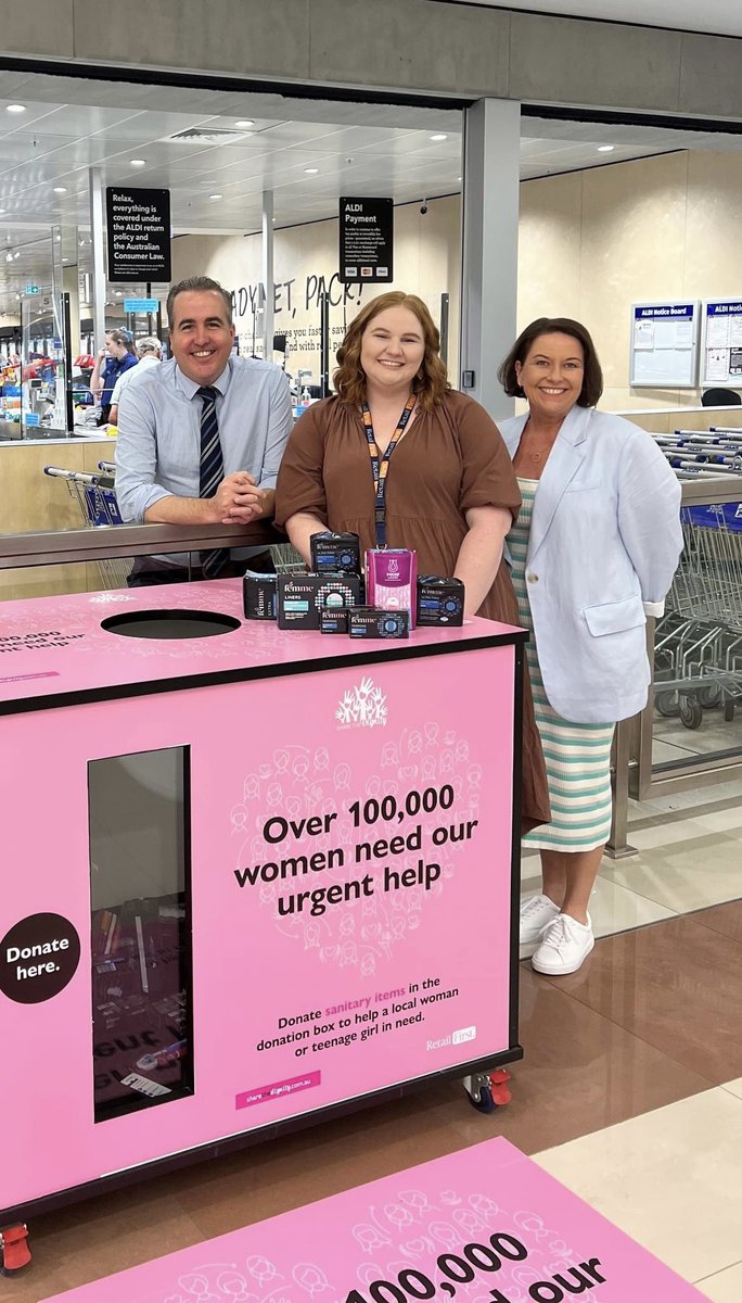Back at Stafford City Shopping Centre with Centre Manager, Sam, and Marketing Manager, Erin, to support the Centre's efforts in backing the fantastic charity Share the Dignity, which provides important and practical support for vulnerable women with free period products.