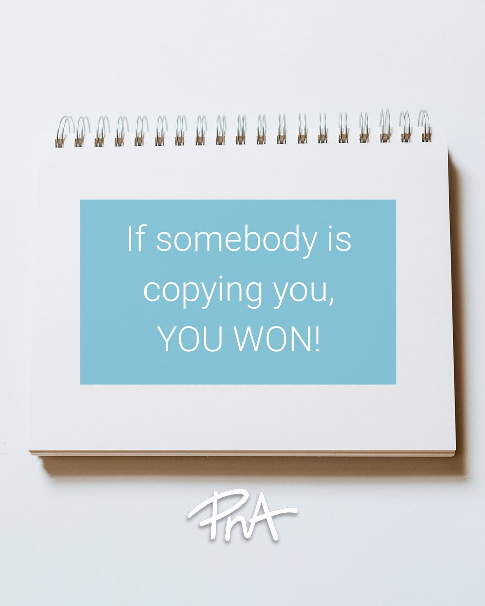 You only need to look at the people copying you to know that you are doing something right! Find inspiration in others and be the best version of yourself.

#inspiration #craftinspo #craftinspiration #artsandcrafts #pna #pnastores