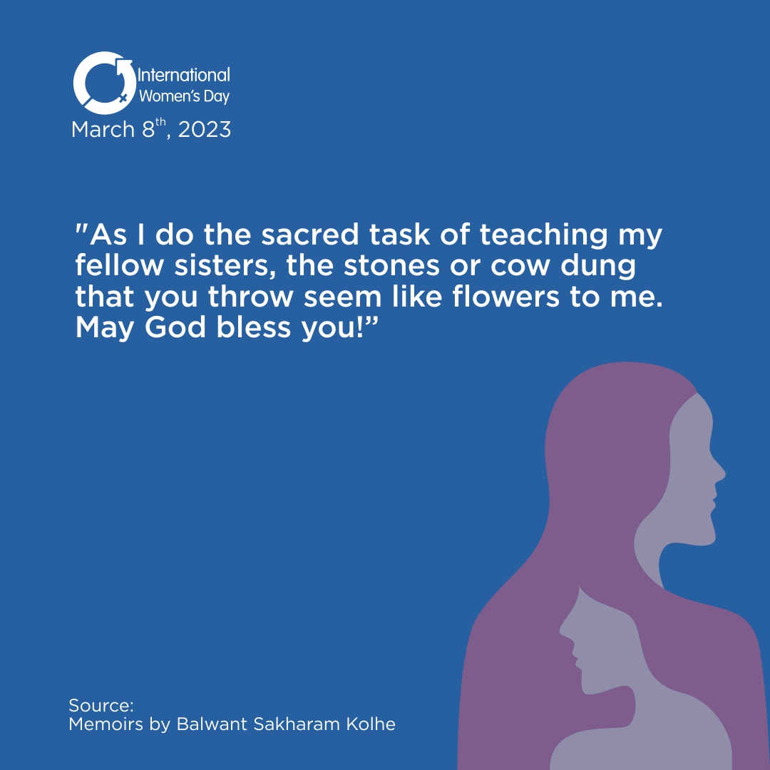 MotherhoodIndia's tweet image. For the upcoming #InternationalWomensDay, we are proud to honour the women who have brought change for good. ​

Savitribai Phule dedicated her life to educating and empowering others, leaving behind an unforgettable legacy, and an important message for all - #WhatYouDoMatters.