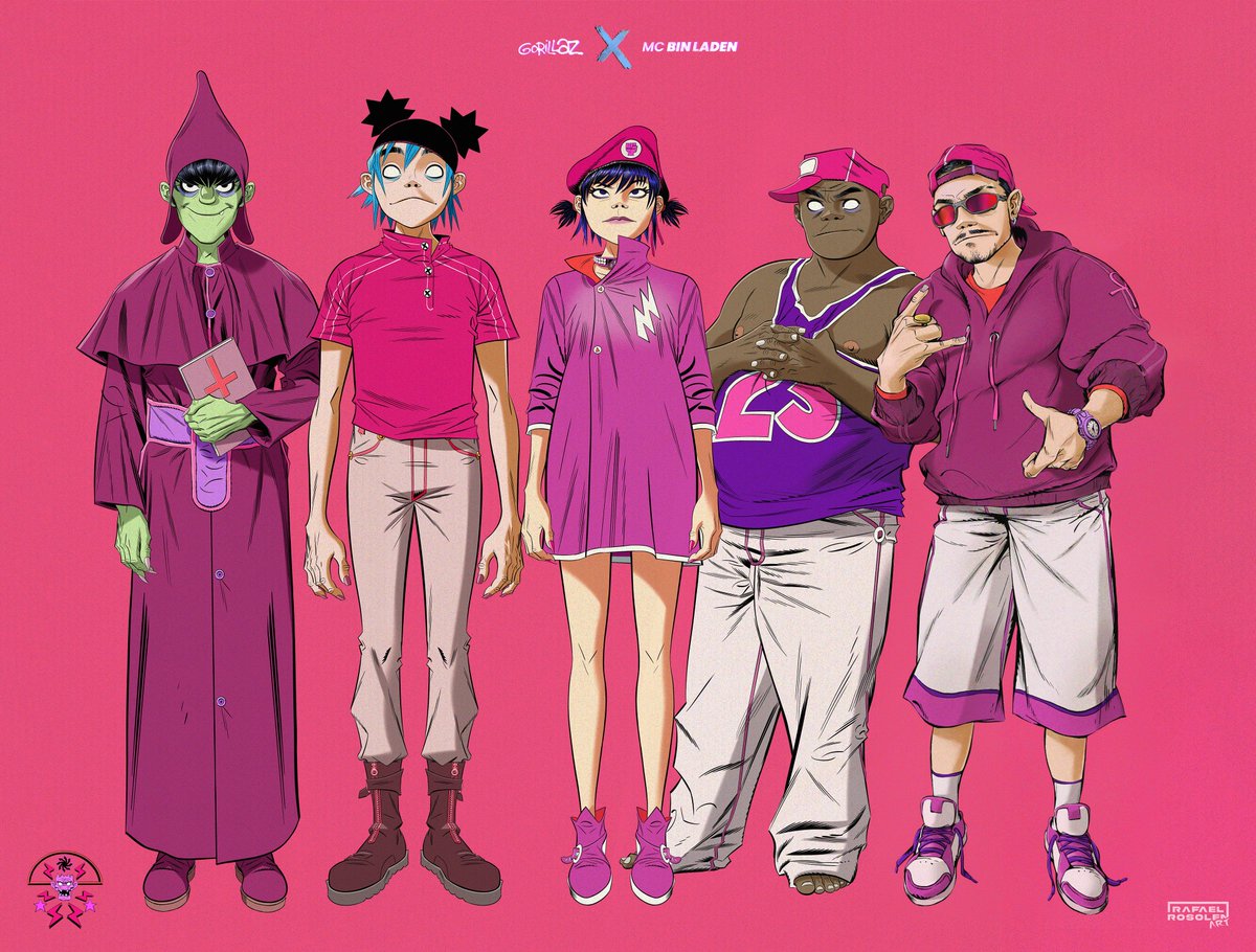 rafarosolen_art's tweet photo. Não consegui #controllah o hype desse feat do @mcbinladen com @gorillaz, o som ficou muito foda, não tiver outra escolha a não ser fazer essa arte do MC Bin Laden na estética do gorillaz🔥🔥🔥 https://t.co/Z8tZzyPFRg
