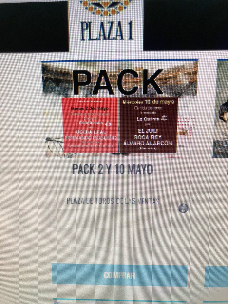 andree_g27's tweet photo. Que me tengáis que obligar a comprar un pack de entradas cuando yo solo quiero ir a ver una sola corrida de toros y encima subáis los precios de esa manera, me parece la mayor estafa del mundo. Que poca vergüenza tenéis @LasVentas https://t.co/U1MCtn3FCT