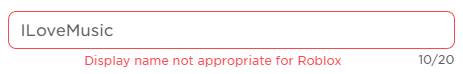 Zenha's tweet image. Is Roblox moderation going crazy or something?! ILoveMusic is censored as a display name yet someone managed to put it as their display name YESTERDAY.

#Roblox #RobloxModeration