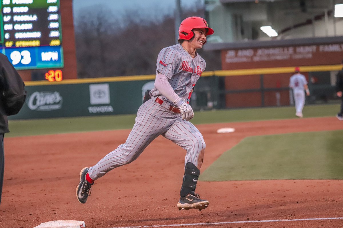 RedbirdBaseball's tweet image. BLAKE STENGER TWO-RUN BOMB 💣
