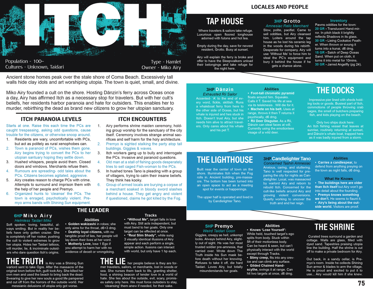 FEVER DREAM NEXUS has 48 Hours Left!
To celebrate today I posted a new update exploring DM content with Coma Beach and the cultist town of Itch! Check it out below:
kickstarter.com/projects/dapir…

#Zinequest #Kickstarter  #OSR #ZiMo #ttrpg