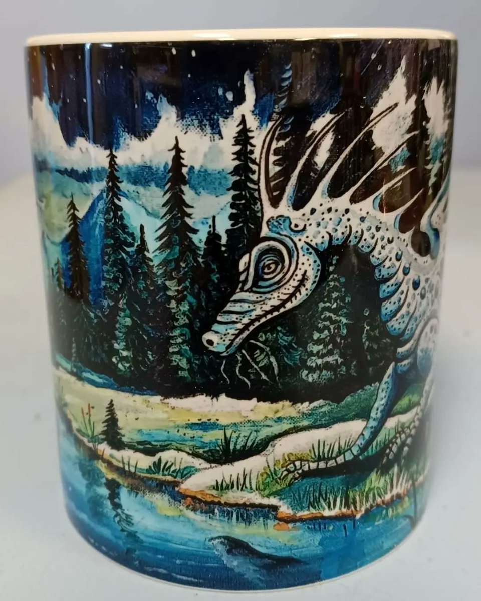 Creaturama's tweet photo. NEW TO CREATURAMA.  Mugs created from original canvas paintings by me (Anthony James). All are also available as canvas prints from my Web shop or my Etsy shop. Visit https://t.co/M0KUl5hiPK to look at all the artwork &amp; products available. 
#killerwhales
#Titanic #dragons https://t.co/YBEW6JZZj8