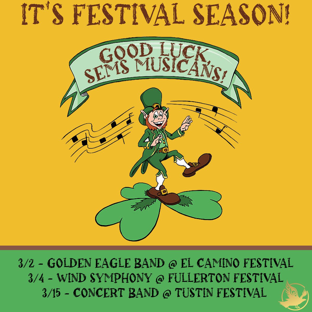 Join us in wishing our wonderfully talented #SEMS musicians a marvelous time at the upcoming festivals!

#SEMSmusic #SEMSmusicprogram