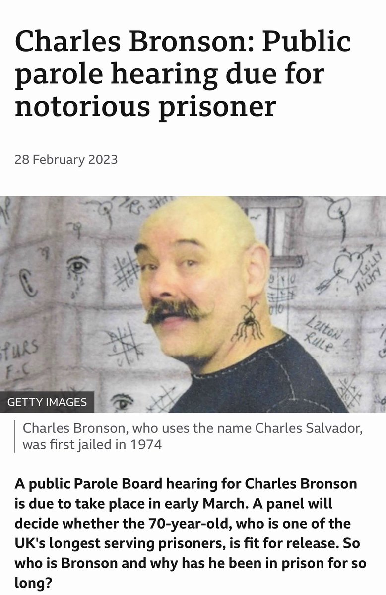 HalimaNyomi's tweet photo. Gary Glitter is a child rapist, serial pedophile free after 8 years

The UK is Pedo Island🇬🇧

Charles Bronson is 70 and has been behind bars for almost 50 years, people he loved died before his freedom

FREE CHARLES BRONSON 

Criminals are judged by their class before their crime https://t.co/asm5AVz2DI