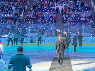 CanCGSF's tweet photo. CG @RanaSarkar_ did the puck drop at Canadian Heritage Night yesterday evening! Thanks to our partners @FromTheMoose for organizing such a fantastic event 🇨🇦🏒 https://t.co/EtxHs5nkFj