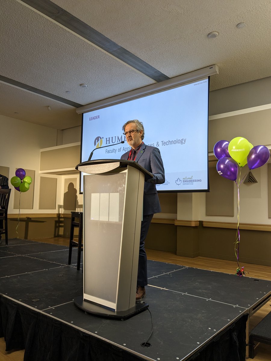 "At the heart of the engineer is a caring professional." <a href="/FarzadRayegani/">Farzad Rayegani, Ph.D., P.Eng., FEC.</a> of <a href="/HumberAppTech/">HumberAppTech</a> shares remarks at our #NEM2023 kick-off. #PEngDay