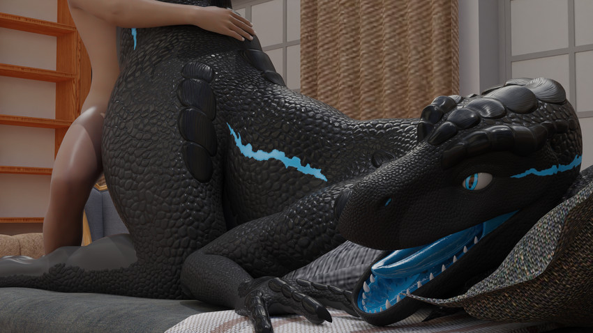 DraconicMomma's tweet photo. 💙 Don't you just want to be hers? 💙

🔥 Open DMs
🪶 Lewd, literate RPs
🤑 Will most likely vore you first chance she gets! 

Belonging herself to a certain Salazzle, this dino gal can be unleashed at any given time! Watch out, she might just set her sights on you next! https://t.co/eGn6B7kkP8