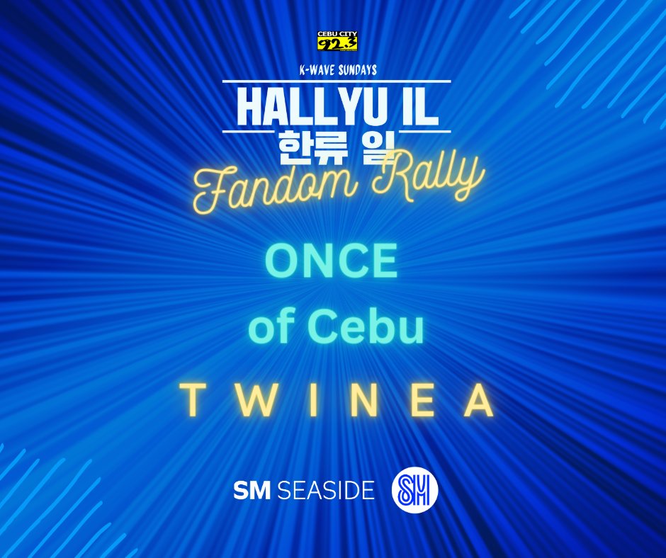 HALLYUIL's tweet photo. We're all gearing up for another fun fandom event!
The SM Seaside Assembly : HALLYU IL Fandom Rally
Sun, March 26, 2023
City Wing Atrium of @SMSeasideCebu
Mall hours
#HALLYUILFandomRally #SMSeasideCityCebu #HALLYUILonloc #hallyu #kpop #HALLYUIL923 #FandomRally #SeasideAssembly https://t.co/6fShae2zij