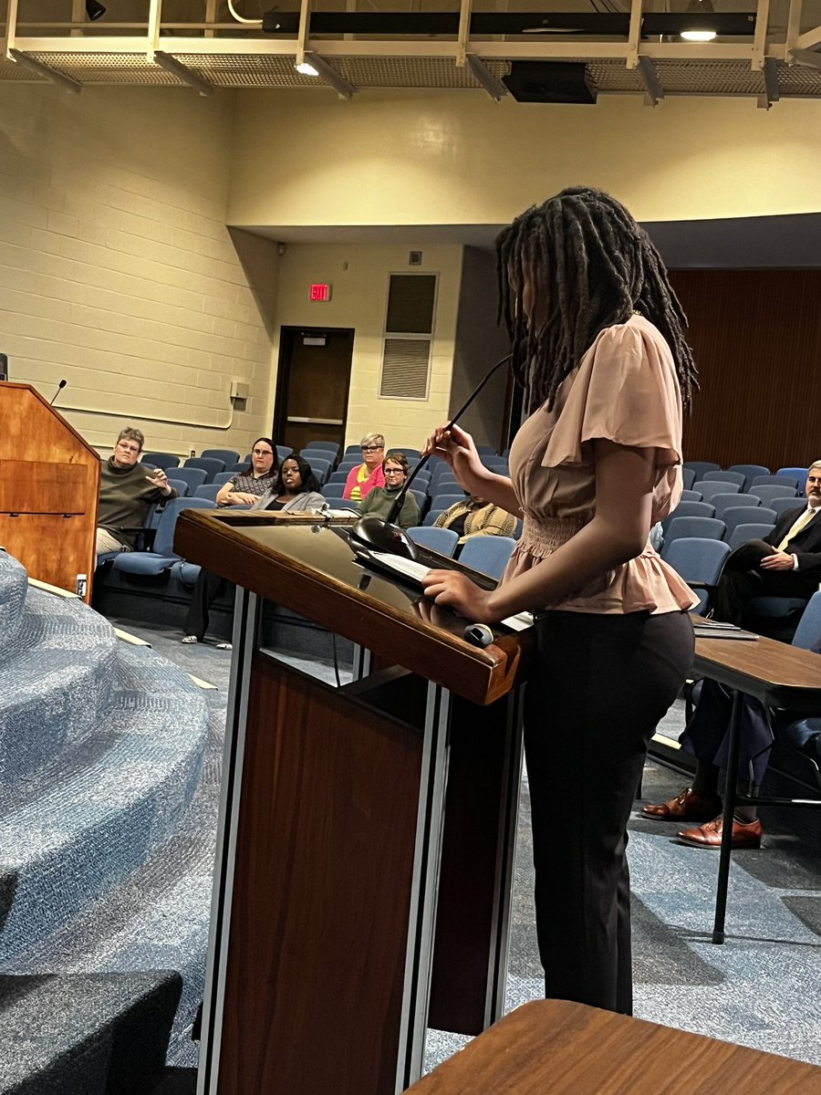 Ocoya Ottley, a 7th grade <a href="/TarrantMiddle/">TarrantMiddleSchool</a> student, shared Amanda Gorman’s poem ‘New Day’s Lyric’ at this evening’s School Board meeting.