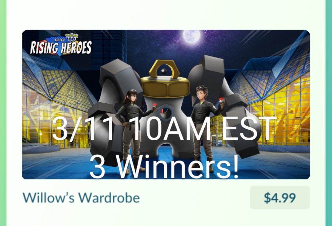 #RPSlark #Giveaway time!

Do you hate spending money on #PokemonGo? 

We are giving away THREE FREE TICKETS to the #ProfessorWillow research! Winners chosen 3/11 10 AM EST!

Here are your missions!

1) Follow <a href="/RockPaperSlark/">Rock Paper Slark 🪨 🗞️ 😼</a>, <a href="/SlarkPS/">Slark Paper Scissors</a>, and <a href="/RoSlarkBo/">RoSlarkBo</a>

2) Retweet &amp; Like!

GL! 😸💥
