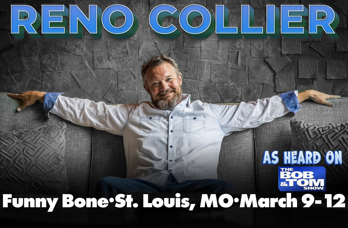 Reno Collier (@iamrenocollier) on Twitter photo St. Louis! I'll see you next week at the <a href="/stlfunnybone/">St. Louis Funny Bone</a>. Tix at stlouisfunnybone.com/post/reno-coll… St. Louis! I'll see you next week at the <a href="/stlfunnybone/">St. Louis Funny Bone</a>. Tix at stlouisfunnybone.com/post/reno-coll…