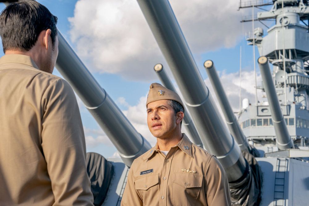 ussiowa's tweet photo. ** TV ALERT**

#BattleshipIOWA will be the prominent backdrop for the Monday, March 6th episode of #QuantumLeap! The show airs at 10 PM on @nbc and streams on @peacock 

Preview here: https://t.co/AamZLMALyY

#SurfaceNavyMuseum @universaltv #ncbtv #peacocktv https://t.co/u1aVul64ba