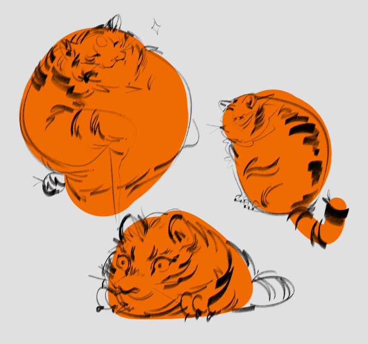 Brobongus's tweet photo. tiger shape studies https://t.co/zuWViM8WZ8