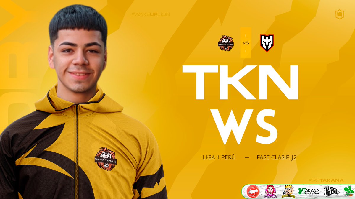 EsportsTakana's tweet photo. #CR | #MatchDay⚔
🦁 Volvemos a la Liga #Perucha a tratar de seguir sumando! Al frente el equipo del pana #Renato! Vamos #TKN!
🆚 @WarriorsSquadGG
🏆 @Liga1_CRPeru
📊 Fase Clasif. J2
⏰ 8pm🇵🇪
📺 https://t.co/JhHcCmZSm7
🎤 @EnriqueBlackxd @Sk8ChubiCR
#GoTakana #WakeUpLion https://t.co/c6aDnIKDOF