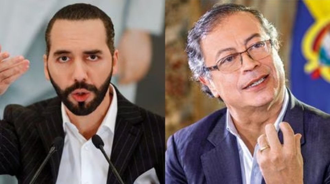 Encuesta 🇸🇻🇨🇴 Independiente del país. ¿A quién elegiría usted cómo presidente si tuviera que elegir entre Nayib Bukele y Gustavo Petro? Bukele: 🔄 Petro: ♥️