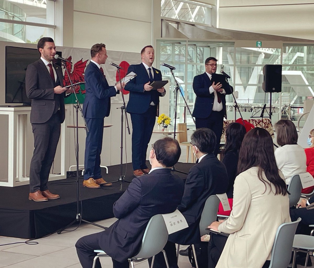 Craig Yates (@craigyates) on Twitter photo It was an honour to perform at <a href="/OPAM_OPAM/">大分県立美術館</a> to celebrate the 1st anniversary of the signing of the MOU with the <a href="/WelshGovernment/">Welsh Government</a>. Great to hear from <a href="/AmgueddfaCymru/">Amgueddfa Cymru | Museum Wales</a> about their relationship too. 🇯🇵🏴
<a href="/WAICymruWales/">WAI Cymru Wales</a> <a href="/Wales_in_Japan/">Wales in Japan</a> It was an honour to perform at <a href="/OPAM_OPAM/">大分県立美術館</a> to celebrate the 1st anniversary of the signing of the MOU with the <a href="/WelshGovernment/">Welsh Government</a>. Great to hear from <a href="/AmgueddfaCymru/">Amgueddfa Cymru | Museum Wales</a> about their relationship too. 🇯🇵🏴
<a href="/WAICymruWales/">WAI Cymru Wales</a> <a href="/Wales_in_Japan/">Wales in Japan</a>