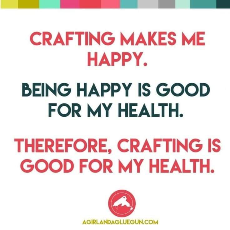Happy Natuonal Craft Month 
#craftmonth 
#happiness 
#craftersgonnacraft