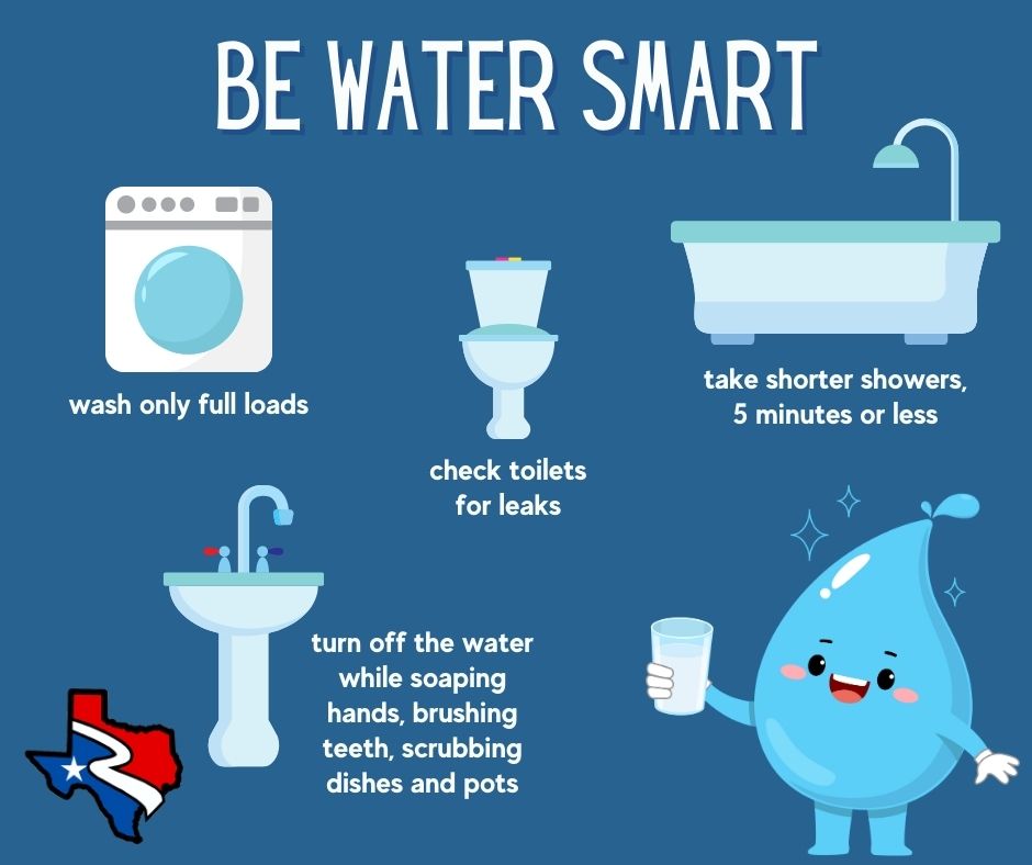 BrazosWater's tweet photo. Water is essential to life and preserving it should be a top priority. Let's do our part in conserving water by fixing leaks, run only full loads in the washer, and taking shorter showers. Small actions can make a big impact! 💧
#ConservingWater #SaveWater #WaterConservation https://t.co/AKNyhRWk8u
