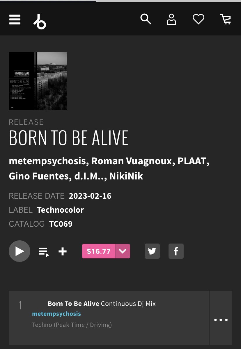 BeatAddiction_D's tweet photo. 0trip’sRecordsのOfficial DJのMetempsychosisがBeatportより今回は海外レーベルTECHNOCOLORよりMixがリリース👍✨
#0tripsRecords #TechnoColor https://t.co/3JrQf4I7XA