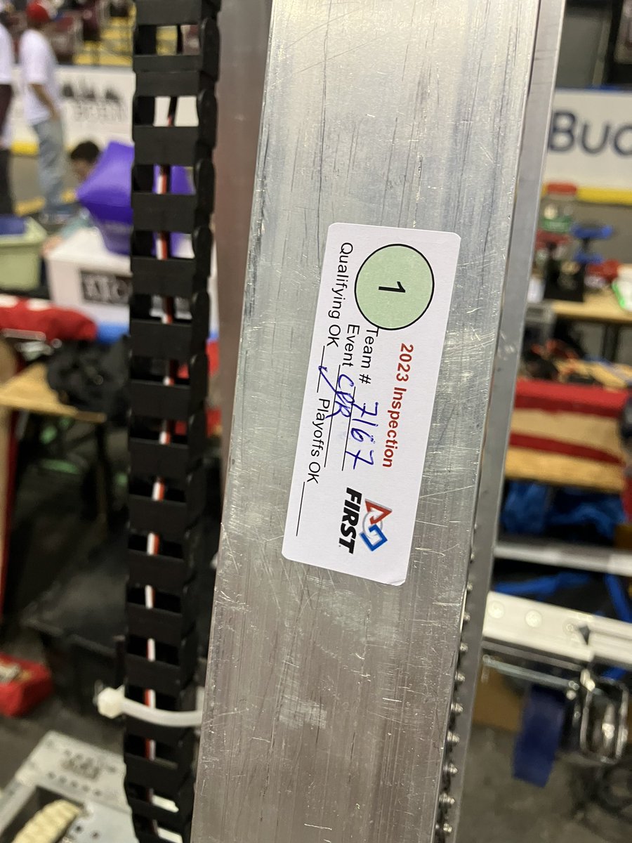 SThunderbots's tweet photo. Day 1 of Canadian  Pacific Regionals and robot is ready to go        #chargedup #STEM https://t.co/brSxatfaqi