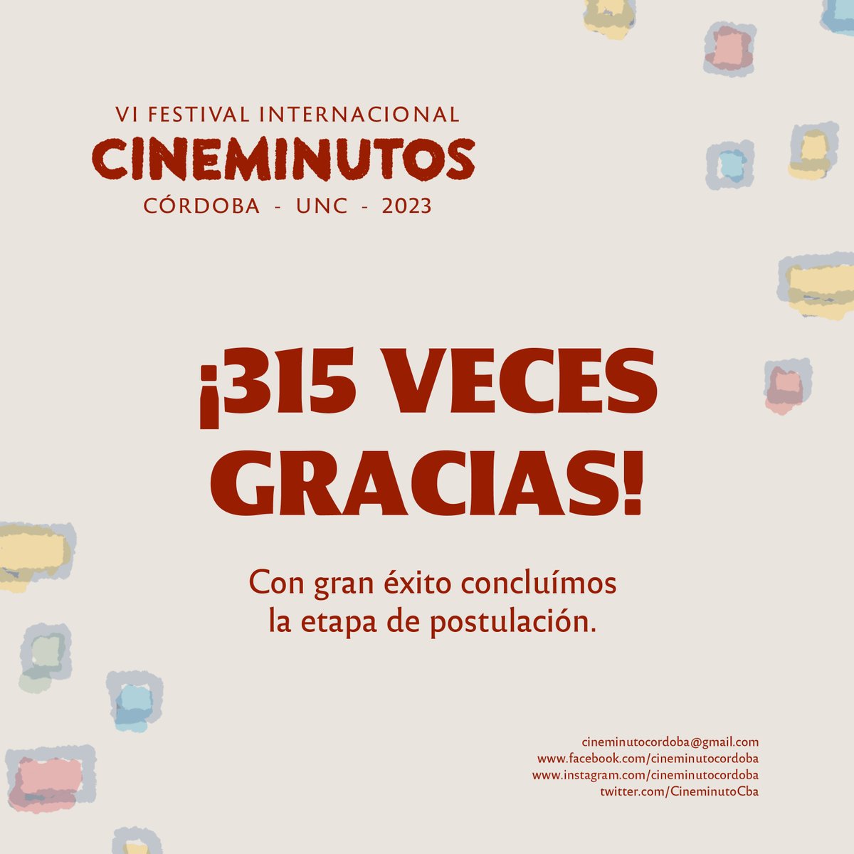 ¡Simplemente gracias!

<a href="/UncExtension/">Secretaría de Extensión | UNC</a> 
<a href="/unc_cordoba/">UNC</a> 
<a href="/RedRafma/">RAFMA</a>