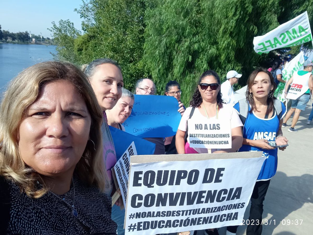 educenlucha's tweet photo. 💪🏽Hoy Marchamos.
#noalasdestitularizaciones #educaciónenlucha 

✅Apertura inmediata de inscripciones en la EEMPA N° 1330. 
✅Funciones para los Equipos Territoriales: exigimos la inmediata puesta en marcha de las funciones acordadas en paritarias. https://t.co/OK4DAv1OfJ