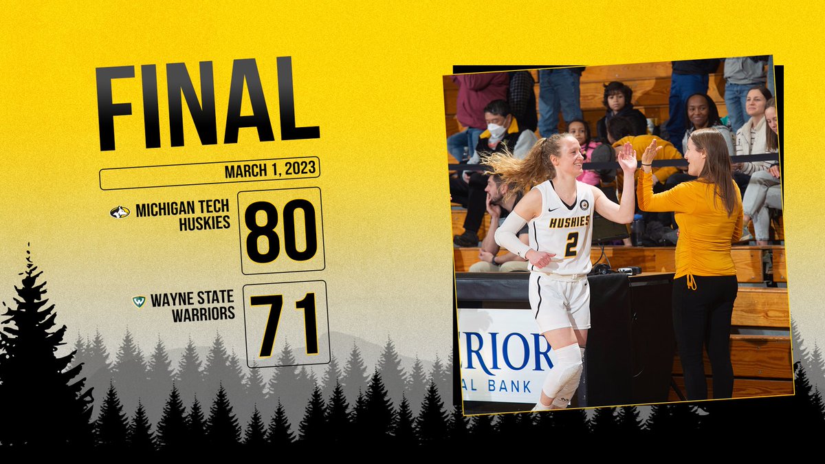 𝙃𝙐𝙎𝙆𝙄𝙀𝙎 𝙒𝙄𝙉!

Ellie Mackay scores 37 to tie the most point for a single game in school history held by Head Coach Sam Clayton