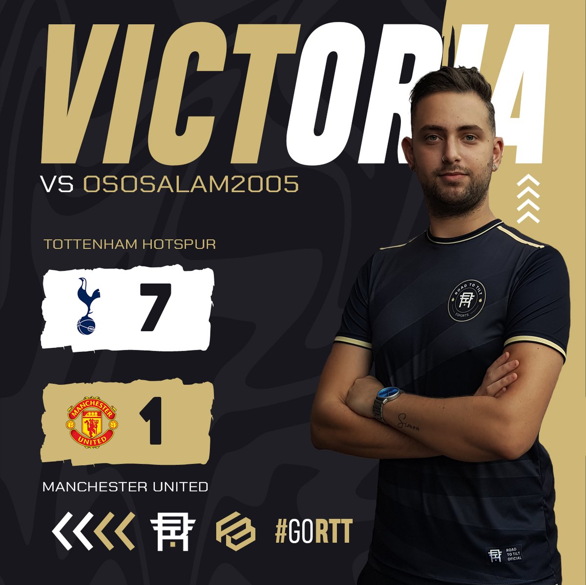 LIGA ZONE ESPORTS de FIFA 23.

VICTORIA VS OSOSALAM2005
TOTTENHAM HOTSPUR 7:1 MANCHESTER UNITED

twitch.tv/ferbrizzio

#GoRTT #VamosRTT #FIFA23 
<a href="/FernandoBrizzio/">Fernando Brizzio ⭐️⭐️⭐️</a>