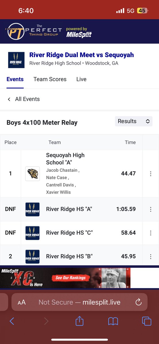 Had a great first senior meet! Big season coming!