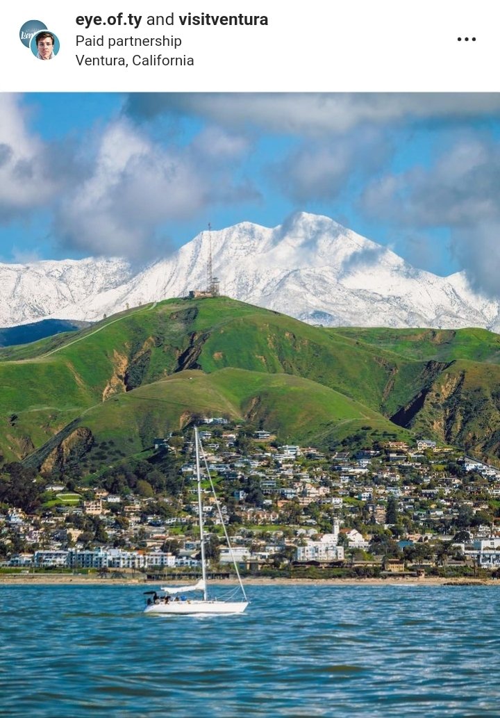 Can #Ventura get much more breathtaking? ❄🌞⛵ #winterweather #CAwx #VisitVentura