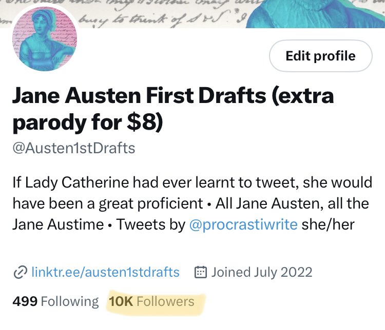 Austen1stDrafts's tweet image. Call me Mr. Darcy, because I have 10,000 a year!