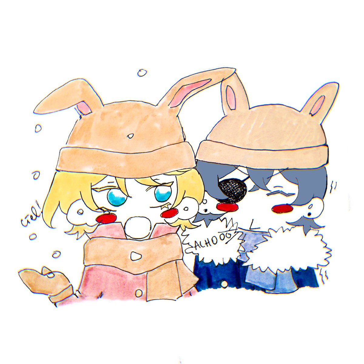 fyodorai's tweet photo. be careful when you play in the snow kids 🌨🤧 https://t.co/bpbDHgb6l4