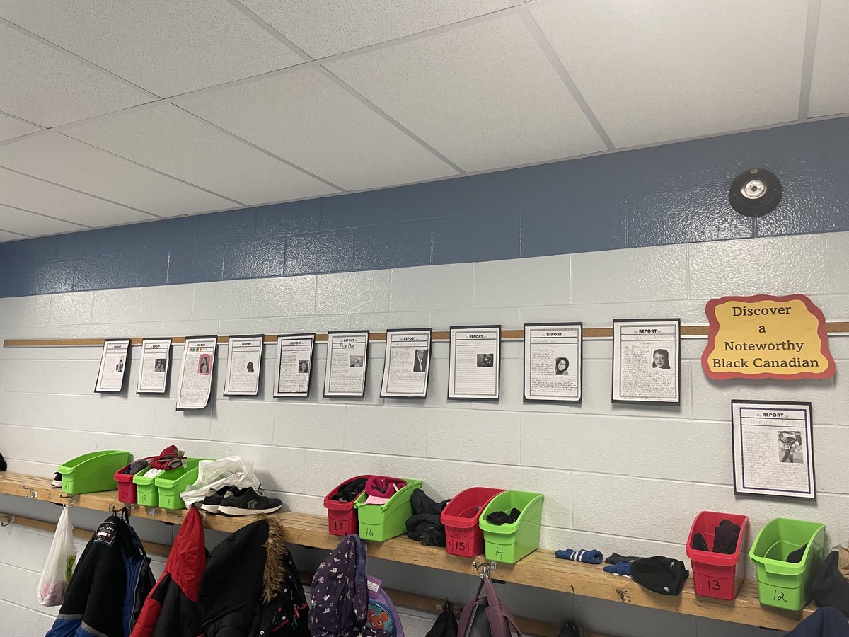 BaltazarGVANIER's tweet photo. Yesterday, we learned about the wonder #jeanaugustine and how #blackhistorymonth in Canada came to be. We also finished our door decorating poster and our biographies of an important black Canadian. So proud of their hard work and how much they’ve learned! #VanierVikings https://t.co/oDyo2zTs7f